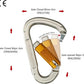 SOB Auto Locking Climbing Carabiner Clips,Heavy Duty Asymmetrical Carabiner Connector Used for Rappelling Gear Rescue Outdoor Projects Dog Leash
