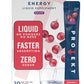 Zero Sugar Energy Drinks - Keto Natural Mix, Liquid Vitamin B Drink, Organic Caffeine Blend, On-the-Go Liquid Pack, Zero Sugar Grape Energy Packets by Mark Healey, Pack of 10