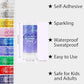 Mysense Purple Body Glitter Stick,Mardi Gras Accessories,Sparkling Face Hair Glitter,Mermaid Sequins Chunky Glitter Face Paint,Singer Concert Outfit Festival Rave Accessories for Women and Kids