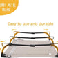 Daisy Cot, Large Foldable Elevated Dog Bed, Portable Raised Outdoor Folding Dog Cot, Cooling, Chew Proof, Waterproof, Heavy Duty Up to 160 Lbs for Camping/Home, Brown, 43"x27"x7”