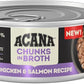 ACANA Chunks in Broth Wet Cat Food Chicken & Salmon Recipe for Kittens 5.5oz Cans (6 Count)