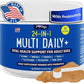 iHeartDogs 24-in-1 Adult Dog Multivitamin Daily+ Total Health Support Powder with Probiotics, Omega-3, Glucosamine, Mushrooms & Bone Broth - 60 Servings