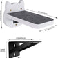 ESPETS White Painted Wooden Cat Wall Floating Steps Set of 3 - Wall Mounted Cat Floating Furniture Shelves and Perches, Sturdy Climber Stairs Ladders - Holds up 30lbs