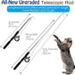 Pawaboo Cat Feather Toys, 4 Pack Interactive Teaser Wand, Retractable Fishing Pole Catcher Exerciser With Refill Fish, Dragonfly Worm With Bells, Fun Kitten Kitty Playing Toy