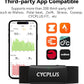 CYCPLUS Heart Rate Monitor Chest Strap H2Pro, Bluetooth ANT+ Heart Rate Monitor Chest Sensor with 500h Battery, IPX7 Waterproof and Dustproof, HRM Works with Strava/Cycplus Fit App
