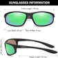 FAGUMA Polarized Sports Sunglasses For Men Cycling Driving Fishing UV400 Protection