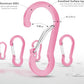 sprookber 3.2 Inch Aluminum Carabiner Clips D Ring, Caribeaner Spring Snap Hook with Keychain for Camping, Hiking, Gym & Outdoor Gear, Set of 10
