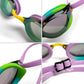 ARENA Unisex Python Racing Swim Goggles for Men and Women Anti-Fog No Leak Max Comfort Dual Strap, Mirror/Non-Mirror Lens
