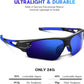 BEACOOL Polarized Sports Sunglasses for Men Women Youth Baseball Fishing Cycling Running Golf Motorcycle Tac Glasses UV400