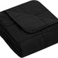 yescool Weighted Blanket (5 lbs, 36" x 48", Black) Cooling Heavy Blanket for Children Aged 5 and Above, 40-60 lbs, Breathable Blanket with Premium Glass Bead, Machine Washable