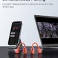SHOKZ OpenSwim Pro - Open-Ear Bluetooth & MP3 Bone Conduction Sport Headphones, Swimming Headphones, IP68 Waterproof, Red