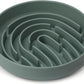 Coomazy Large Silicone Slow Feeder Dog Bowls, Interactive Puzzle Toy for Pets Food Training, Keeps Dogs Busy, Prevents Puppy Overeating (Dark Green, Large: 3.2Cup)
