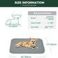 FXW Washable Pee Pads for Dogs, Puppy Pads with Super Absorbent, Specifically Designed for 24inch Cages, 23" × 17" Rectangle, Gray, 4 Packs