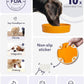 LE TAUCI Ceramic Slow Feeder Dog Bowls Small Breed, 0.6 Cups Dog Food Dish for Fast Eaters, Puzzle Bowl for Small Dogs and Cats,Pumpkin Orange