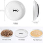 Cat Food Bowl,Healthy Ceramic Cat Bowls for Indoor Cats,Anti Whisker Fatigue Cats Dishes Set,Shallow Wide Kitten Plates for Food and Water,Non-Slip Silicone Bottom,3 Pack
