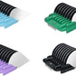 Professional Animal Stainless Steel 4 Color Guide Comb Set Compatible with andis Oster A5 wahl km10 10#/15#/30# Detachable Blade，Cutting Length 19mm-32mm