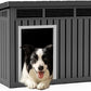 DRATO Dog House for Both Indoor and Outdoor with Weatherproof Roof Removable Floors for Medium to Large Dogs Interior Space (Black, Medium(32.2 * 25.12 * 24.13''))