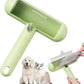 Reusable Pet Hair Remover - Lint Roller for Dog & Cat Fur - for Furniture, Carpet, Clothing - Detachable Handle (Green)