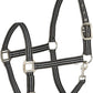 HORZE Adepto Adjustable Horse Halter | Soft, Durable Polyester - Dark Navy - Warmblood