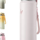 Enerbone 32 oz Insulated Water Bottle, Stainless Steel Bottle with Carrying Strap, Double-Wall Vacuum Insulation Design, Leakproof Sports Bottle with Straw, Keep Drinks Cold or Hot for Hours