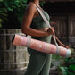 YOGA DESIGN LAB | The Combo Yoga Mat | 2-in-1 Mat+Towel | Eco Luxury | Ideal for Hot Yoga, Power, Bikram, Ashtanga, Sweat | Studio Quality | Includes Carrying Strap!