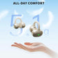 Open Ear Earbuds, Clip-On Earbuds Wireless Bluetooth, Ear Clip Bluetooth Headphones, Lightweight Comfort, Ergonomic Secure Fit for Small Ears, Ultra Open Audio, Waterproof, 40H Playtime