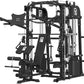 Commercial SmithMachine with Smith Bar, Home Gym Station with Dual Weight Stacks, 4000LBS Power Cage Squat Rack with Lever Arm, Leg Press, LAT Pull Down, Cable Crossover Machine for Full Body Training