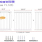 Extra Wide 76.4-81 Inch Large Baby Gates for Stairs, Doorways - No Drilling, Pressure Mounted Pet Gates for Kids & Dogs
