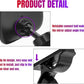 Car Interior Rearview Baby Mirror, Universal Wide Angle Convex Mirrors Clip On Mirror for Infant Toddler Child Backseat, 360° Freely Adjustable. (Black)