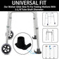 Magicorange Walker Glide Skis, 8 Pcs Universal Fit Walker ski Glides,Easy to Use Rubber Walker Glides,Walker Feet Replacement (Black)
