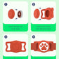 IP68 Waterpoof Dog Airtag Holder, Stretchy Silicone Full Body Covered Apple Air Tag Holder for Dog Cat Collar Fit All Width Collar (Red, 1 Pack)