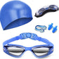 Swim Goggles Swimming Goggles No Leaking with Nose Clip, Earplugs, Swim Cap and Case for Men Women