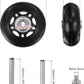 uxcell Replacement Luggage Wheels 60x24mm Suitcase Wheel Repair Kits Include 2 PU Bearing Wheels & Washers, Wrenches & Axle Screw for Trolley Bag, Inline Skate and Caster Board