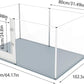 Dog Clear Playpen Fence Kennel: 32" Extra Tall Puppy Birthing Enclosure with Waterproof Fertility Pad - 64"x43" Pet Heavy Duty Play Pin Corral with Transparent View and Lockable Door for Dogs Bunny