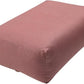 Rectangular Yoga Bolster Pillow, 18" x 12" x 6", Pink Cotton