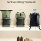 ECOHUB Waterproof Backpack for Women Men, 30L Roll-Top Closure Heavy Duty Dry Bag for Travel with IPX8 Waterproof Phone Case