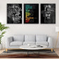 Motivational Canvas Painting Wall Art Execution Grind Hustle Inspirational Wall Art Success Entrepreneur Poster Positive Quotes Wall Poster Framed for Home Office Wall Decor[60''Wx 28''H]