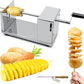 RioRand Manual Stainless Steel Twisted Potato Slicer Spiral Potato Cutter French Fry Graters Potato Tornado Twister