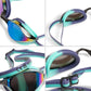 ARENA Unisex Python Racing Swim Goggles for Men and Women Anti-Fog No Leak Max Comfort Dual Strap, Mirror/Non-Mirror Lens