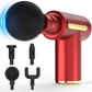 Massage Gun, Small Travel Tool, Massage Gun Deep Tissue,Percussion Handheld Portable Muscle Massager Tool for Full Body Pain Relief, Ideal Gifts for Men, Women(Red)