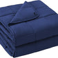 yescool Weighted Blanket for Adults (30 lbs, 88" x 104", Blue) Cooling Heavy Blanket for Sleeping Perfect for 290-310 lbs, King Size Breathable Blanket with Premium Glass Bead, Machine Washable