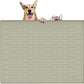 32" x 24" Large Pet Food Mat, Silicone Dog Mats for Food and Water, Nonslip Pet Feeding Mats for Floors,Dog Cat Bowl Mat with Raised Edges, Gray Green