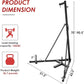 TLSUNNY 150 LBS Height Adjustable Punching Bag Stand W/Weighted Base, Heavy Duty Bag Stand, Steel Sandbag Rack Boxing Bag Stand, Free Standing for Home Gym Fitness, Stand Only