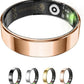 Fitness Tracker, Smart Ring for Women Men, Sleep Tracker Ring with 24/7 Heart Rate Monitor, Fitness Ring with Activity Tracker, Step Counter, Calorie Pedometer, No APP Fee, iOS Android (Rose Gold, 10)