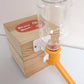 Choco Nose Patented No-Drip Dog Water Bottle/Feeder for Dogs/Cats and Other Small-Medium Sized Animals - for Cages, Crates or Wall Mount. 10.2 Oz. Mess Free Leak-Proof Nozzle 16mm, Orange (C590)