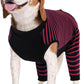 Kuoser Dog Recovery Suit for Back Legs,Soft Dog Surgery Suit with Sleeves to Stop Licking,Dogs Recovery Sleeve Elbow Protector Pet Surgical Onesie for Abdominal Wounds Dogs Cone Alternative,Red M