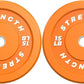 Premium Color-Coded Rubber Bumper Plates Set - 2 Inch Olympic Weight Plates for Home Gym Cross and Strength Training