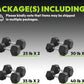 Hex Dumbbell Set, 30-480 lb Set Rubber Encased Exercise & Fitness Dumbbells, Weights Dumbbells Set, Hand Weight for Strength Training