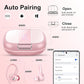 Wireless Earbuds Bluetooth 5.3 Headphones Sports, 48Hrs Playtime Bluetooth Earbuds with CVC 8.0 Mic, 2025 Stereo Bass Over Ear Bud with Earhooks, LED Display, IP7 Waterproof Earphon for Running Rose