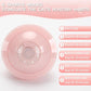 Colurful LED Interactive Cat Feather Toy Ball for Bored Indoor Adult Cats Chase Automatic Moving Ball Rechargeable Self Rolling Automated Tumbler Toy Electric Cat Toy (Pink)